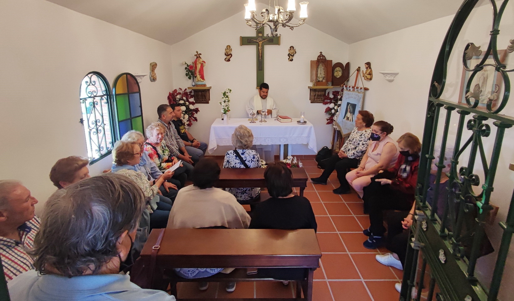 Los vecinos del Pago de Guerra volvieron a celebrar  su Romería en honor  de la Virgen de Fátima y Sagrado Corazón